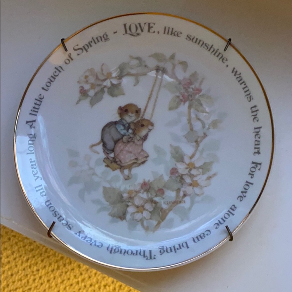 Vintage Lasting Memories Decorative Plate Mice